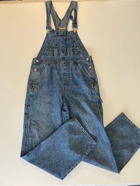 Vintage overalls Y2K Streetwear blue denim retro kidcore festival women’s small